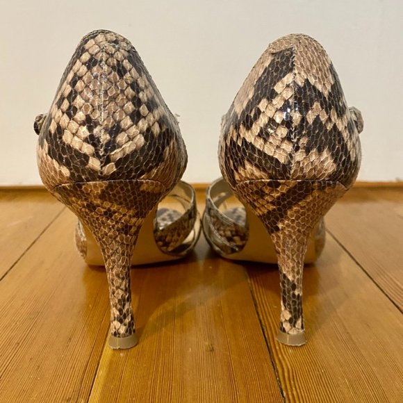 *NOT FOR SALE/SOLD* Nine West Snakeskin high heeled sandals (Size 7) - Picture 4 of 6